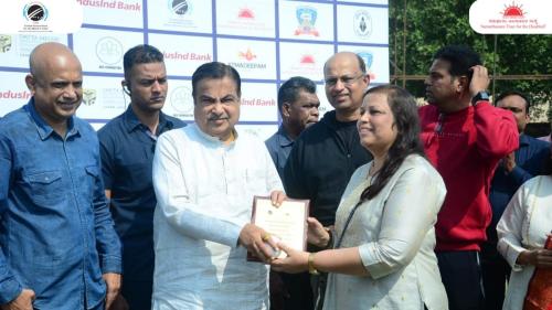 Hon. Shri Nitin Gadkari ignites the spirit of players at the Super 8 matches of IndusInd Bank Nagesh Trophy Mens National T20 Cricket Tournament for the Blind 2023-24-5