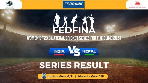 India Women won by 8 wickets in the finals of Fedfina Womens T20 Bilateral Cricket Series For The Blind 2023-1