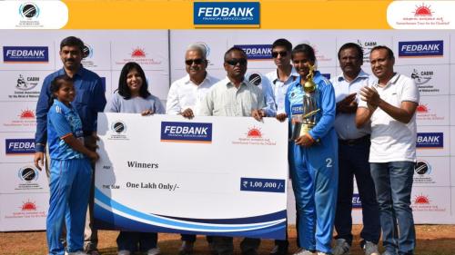 India Women won by 8 wickets in the finals of Fedfina Womens T20 Bilateral Cricket Series For The Blind 2023-3