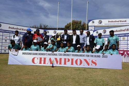 Odisha Womens won by 8 wickets in Finals of IndusInd Bank Women’s National T20 Cricket Tournament for the Blind 2023-5